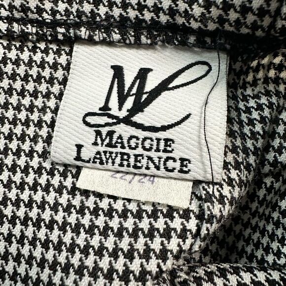 Vintage Maggie Lawrence Plus Size Houndstooth Suit Blazer wi- Skirt - Size 22/24 - Picture 7 of 10